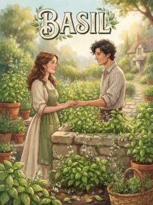 Basil Urdu novel by Huma Waqas cover showing Duran and Jaweria standing together