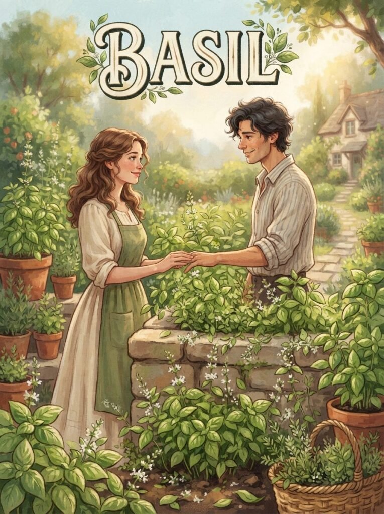 Basil Urdu novel by Huma Waqas cover showing Duran and Jaweria standing together