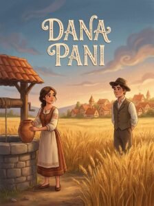 Dana Pani Urdu novel by Umera Ahmed cover showing Motiya standing beside a village well