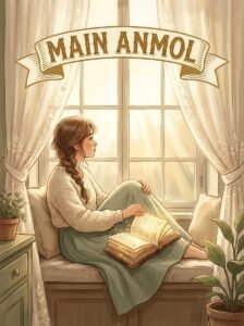 Main Anmol Urdu novel by Nimra Ahmed cover showing Anmol reading a book indoors