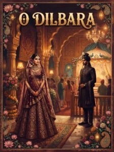 O Dilbara Urdu novel by Hina Rameen cover showing Khan watching Dilbara across a room