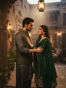 Deedar e Ishqam Urdu novel by Areej Shah cover showing a couple in traditional clothing